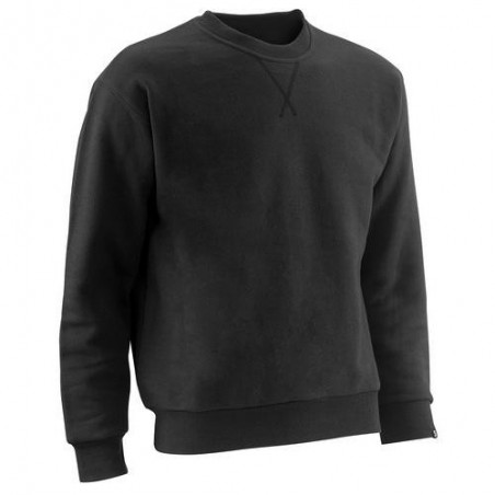 SUDADERA UNISEX NEGRO ALGODON TEAM T.3XL