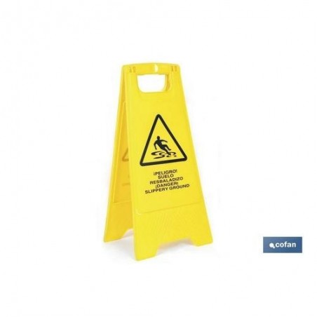 SEÑAL PELIGRO SUELO MOJADO AMARILLO 21201090