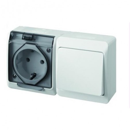 CONMUTADOR BASE TT. ESTANCO 16 AH. 250 V. IP54
