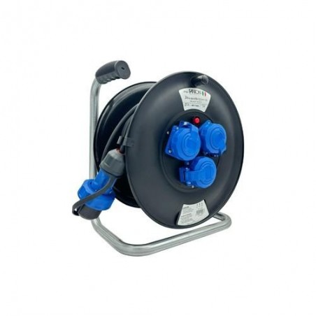 TAMBOR DE CABLE 25M IP65 3400W 31X35X20CM