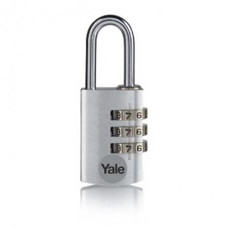 CANDADO COMBIN. ALUM. 40MM. PLATA YE3CB/38/131/S