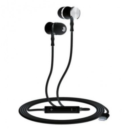 AURICULARES SMALL C KSIX CONECTOR USB C NEGRO