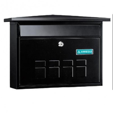 BUZON EXT.ACERO DECO NEGRO   E-5704